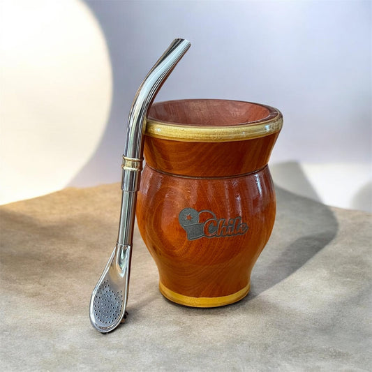 Mate de Madera CURUPAY mas Bombilla