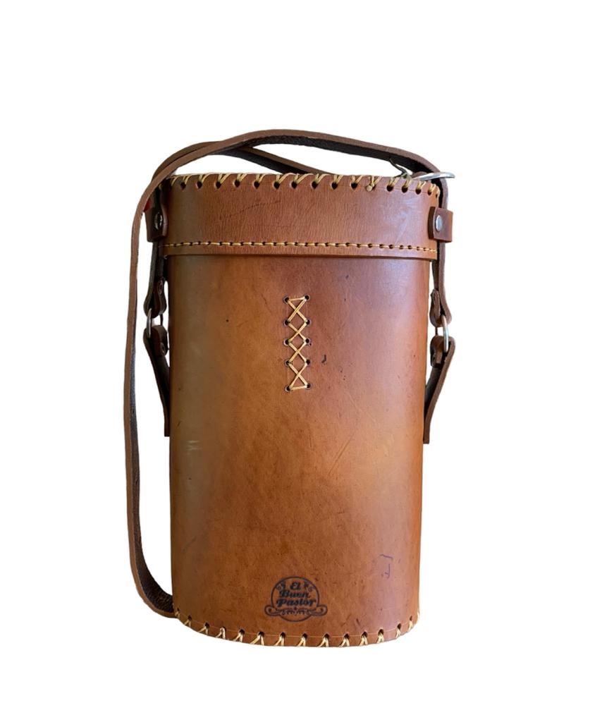 Bolso Matero de Cuero Camel El Buen Pastor