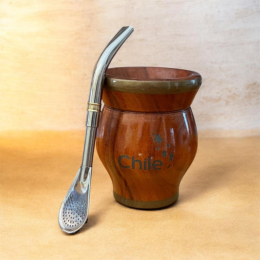 Mate de Madera CURUPAY mas Bombilla