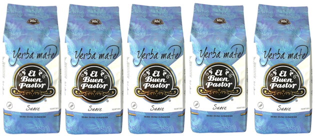 Pack 5 Yerba Mate Tradicional Suave El Buen Pastor 500 G