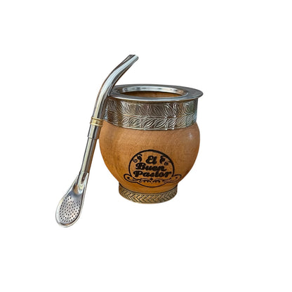 Mate Imperial de Madera Algarrobo mas Bombilla