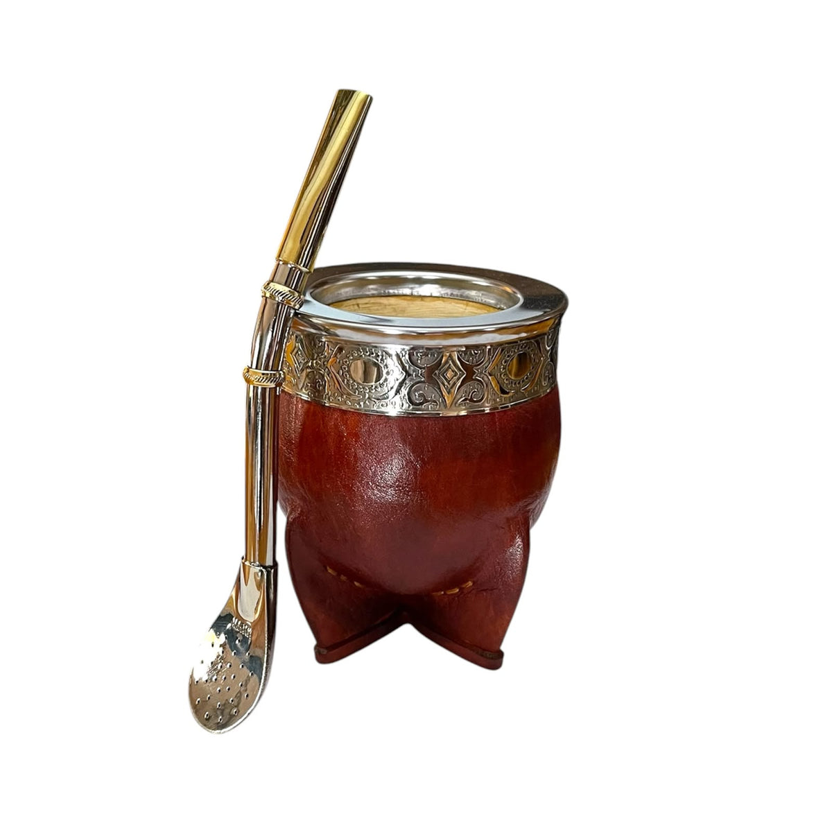 Mate Imperial de Calabaza con Bombilla de Alpaca El Buen Pastor