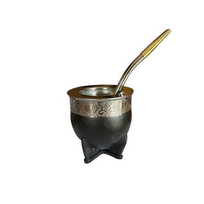 Mate Imperial Acero Inoxidable más Bombilla de Alpaca El Buen Pastor