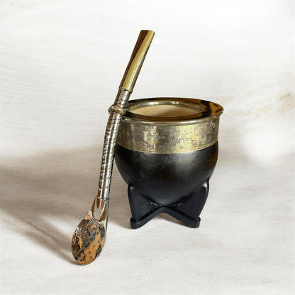 Mate Imperial de Calabaza más Bombilla de Alpaca El Buen Pastor