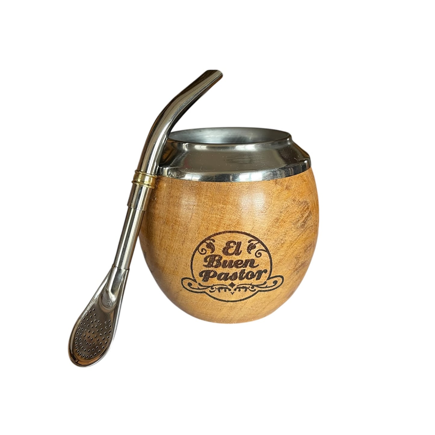 Mate Torpedo de Madera Algarrobo mas Bombilla