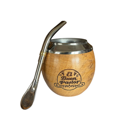 Mate Torpedo de Madera Algarrobo mas Bombilla