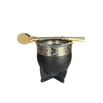Mate Imperial Acero Inoxidable más Bombilla de Alpaca El Buen Pastor