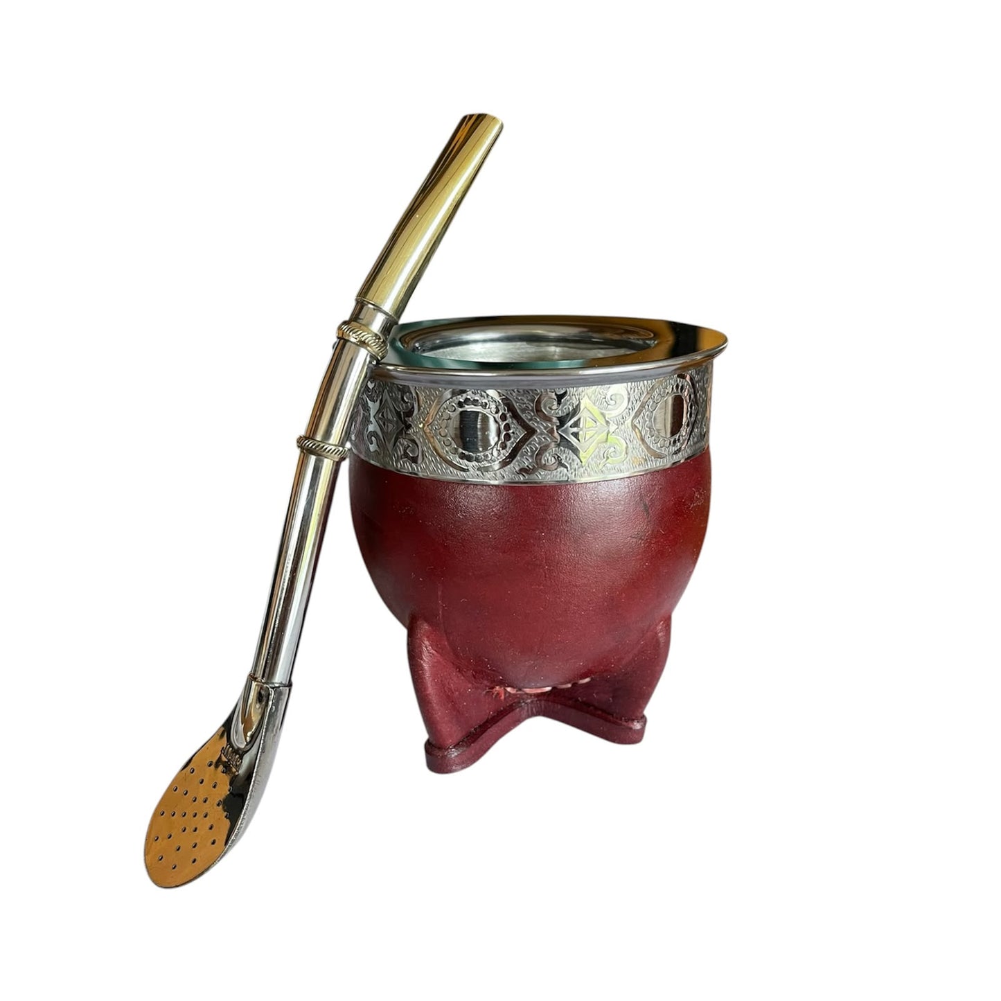 Mate Imperial Acero Inoxidable mas Bombilla de Alpaca El Buen Pastor
