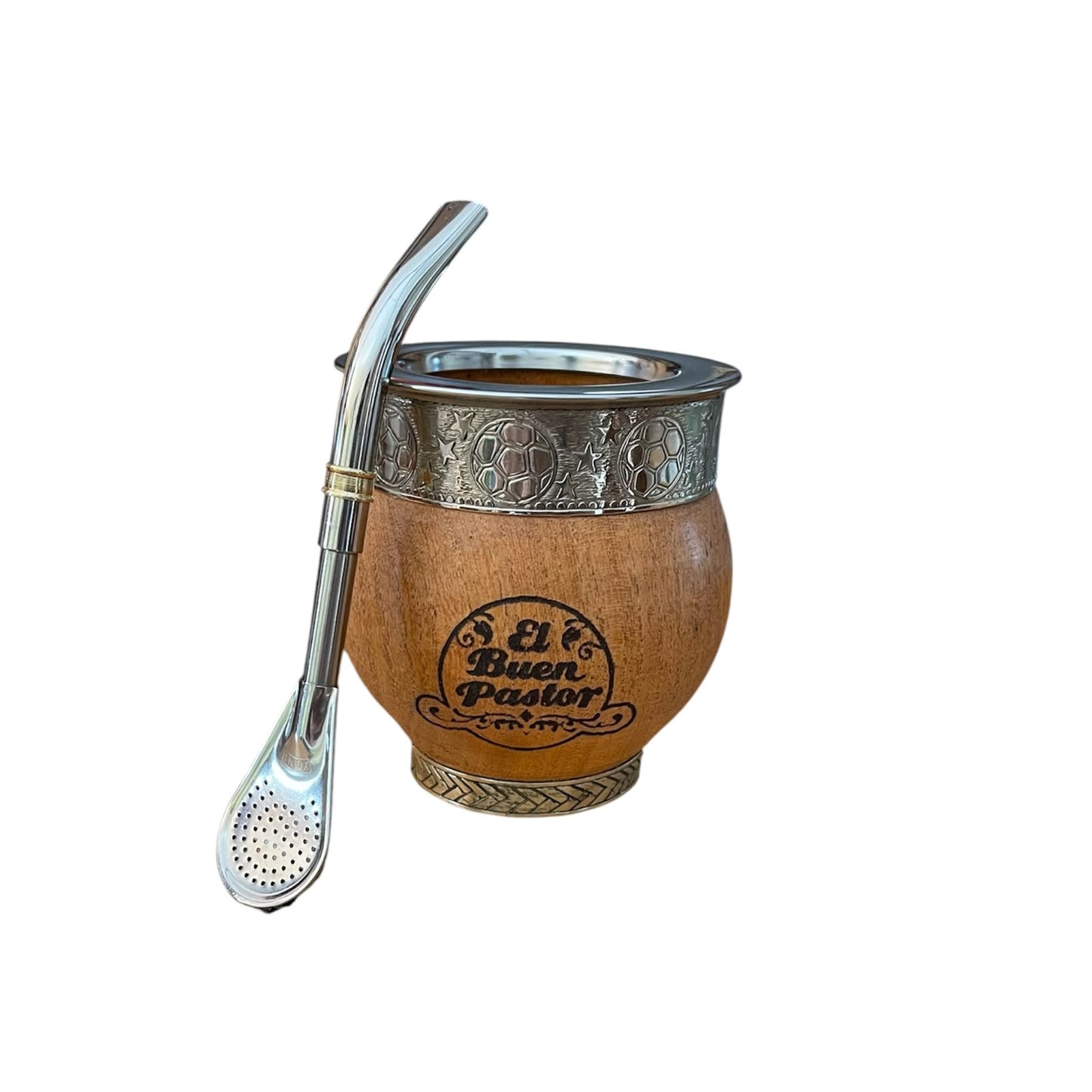 Mate Imperial de Madera Algarrobo mas Bombilla