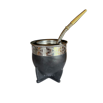 Mate Imperial Acero Inoxidable más Bombilla de Alpaca El Buen Pastor