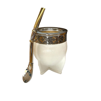 Mate Imperial de Calabaza con Bombilla de Alpaca