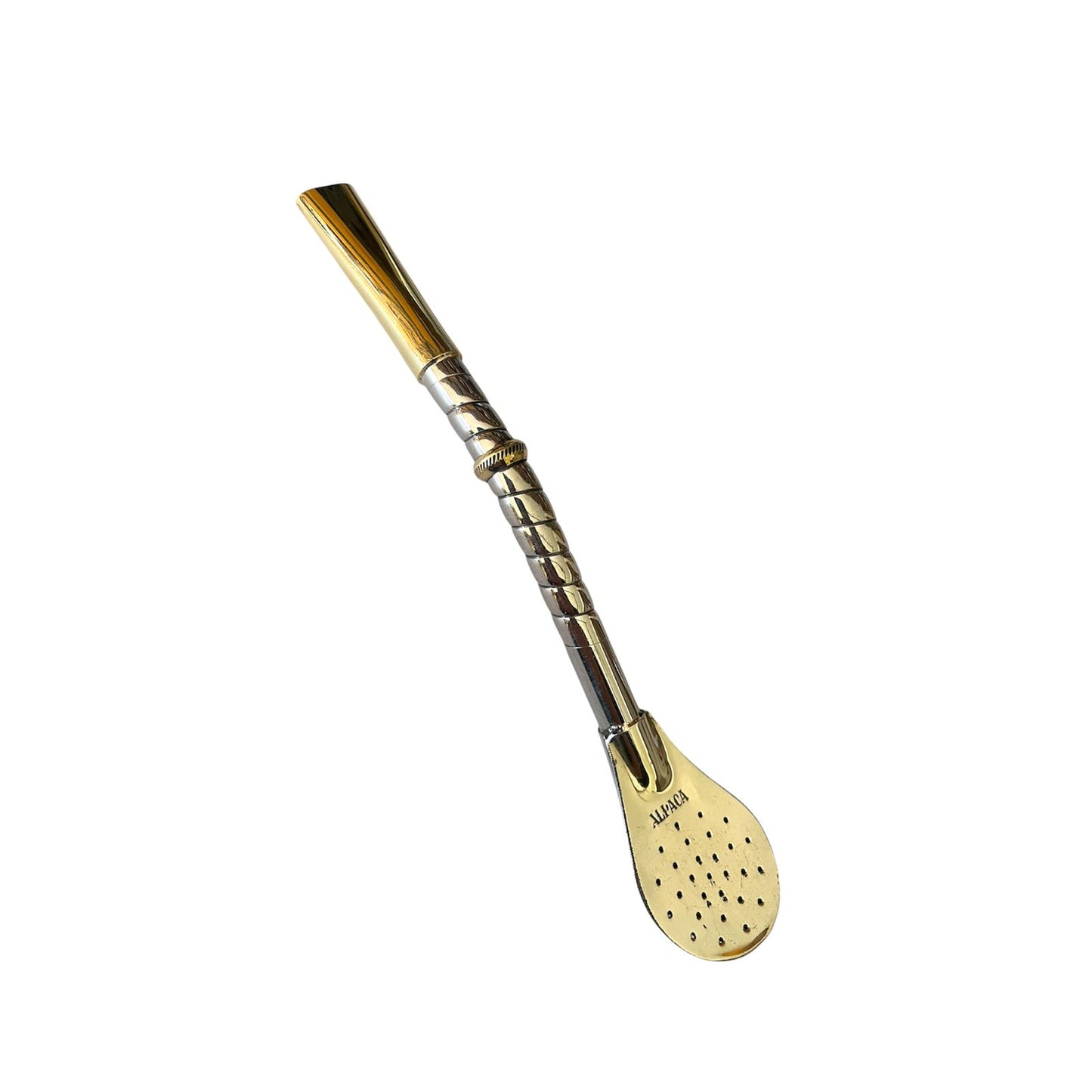 Bombilla de Alpaca y Bronce El Buen Pastor
