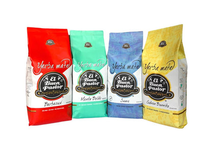 Pack 4 Variedades Yerba Mate El Buen Pastor 500 G