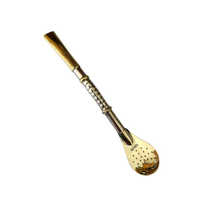 Bombilla de Alpaca y Bronce El Buen Pastor