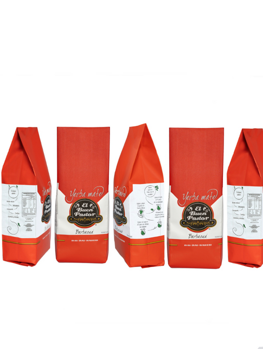 Pack 5 Yerba Mate Tradicional Barbacuá El Buen Pastor 500 G