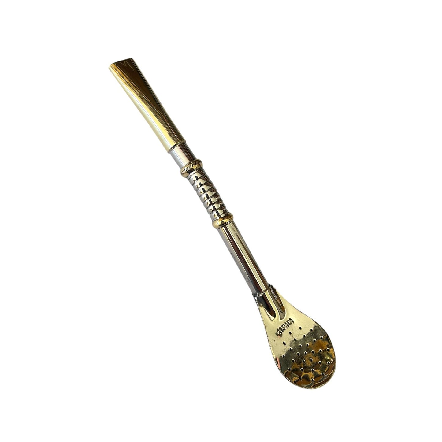 Bombilla de Alpaca y Bronce El Buen Pastor