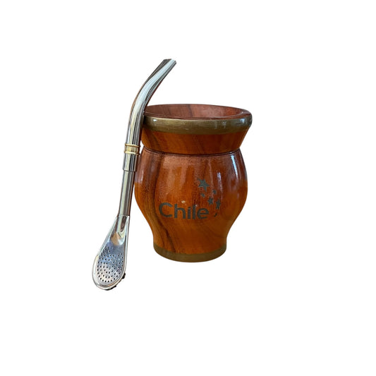 Mate de Madera CURUPAY mas Bombilla