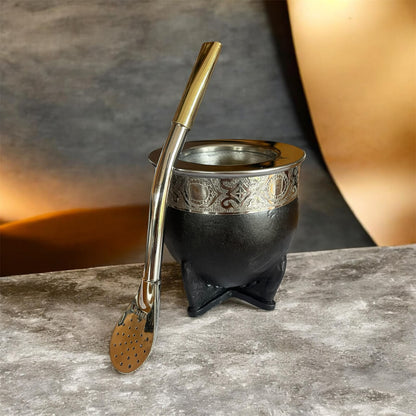 Mate Imperial Acero Inoxidable más Bombilla de Alpaca El Buen Pastor