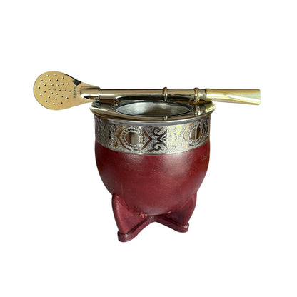 Mate Imperial Acero Inoxidable mas Bombilla de Alpaca El Buen Pastor