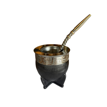 Mate Imperial Acero Inoxidable más Bombilla de Alpaca El Buen Pastor