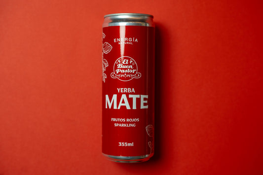 Bebida Energizante Natural Yerba Mate Frutos Rojos El Buen Pastor 355ml