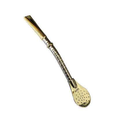 Bombilla de Alpaca y Bronce El Buen Pastor