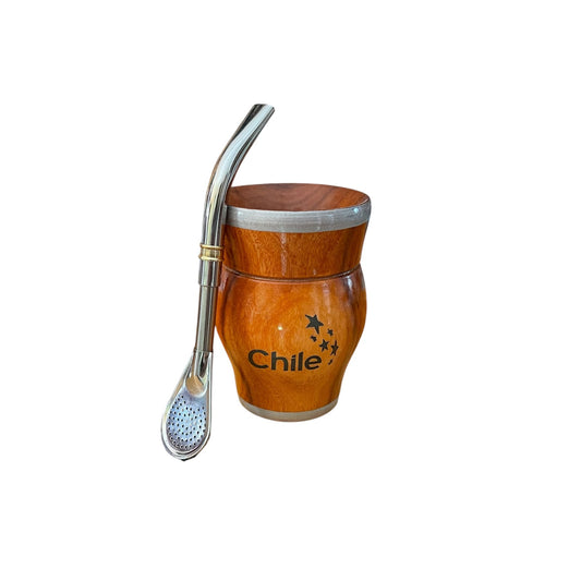 Mate de Madera GUAYUBIRA mas Bombilla