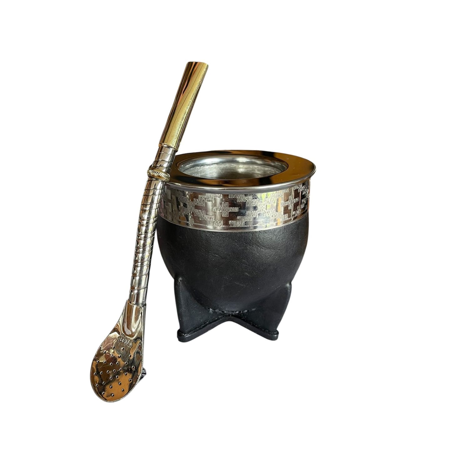 Mate Imperial Acero Inoxidable más Bombilla de Alpaca El Buen Pastor