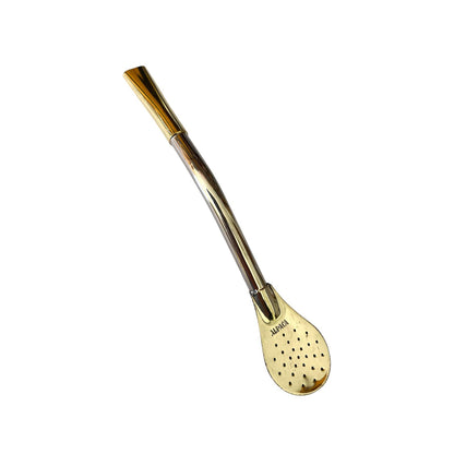 Bombilla de Alpaca y Bronce El Buen Pastor