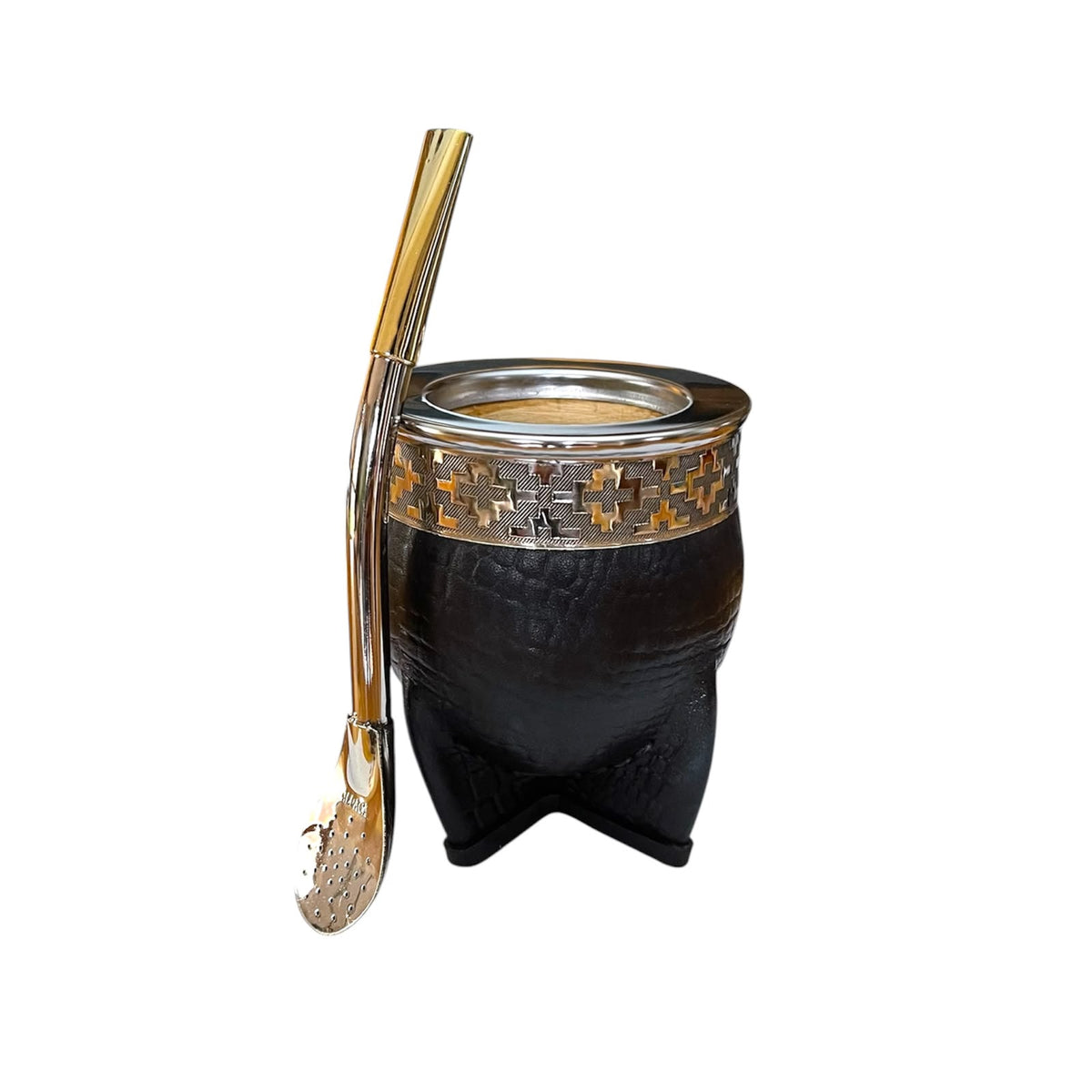 Mate Imperial de Calabaza con Bombilla de Alpaca El Buen Pastor