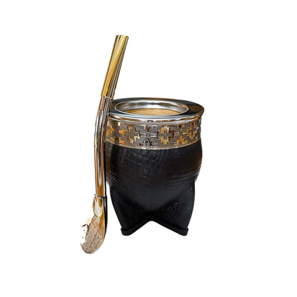 Mate Imperial de Calabaza con Bombilla de Alpaca El Buen Pastor