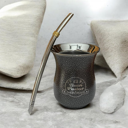 Mate Acero Inoxidable Gris Grafito El Buen Pastor