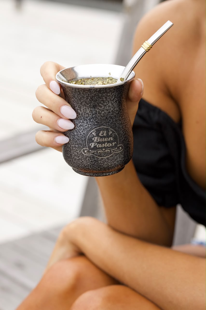 Mate Acero Inoxidable Gris Grafito El Buen Pastor