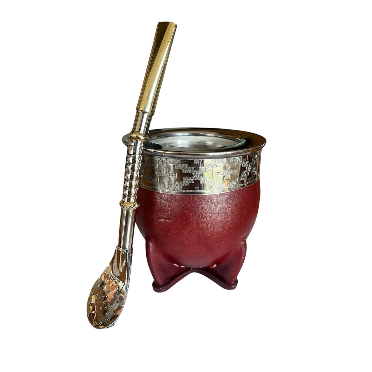 Mate Imperial Acero Inoxidable mas Bombilla de Alpaca El Buen Pastor