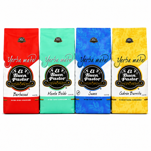 Pack 4 Variedades Yerba Mate El Buen Pastor 500 G