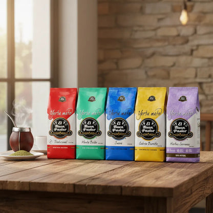 Pack x 5 Yerba Mate El Buen Pastor Surtidas 500G libre de gluten