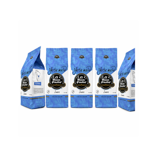 Pack 5 Yerba Mate Tradicional Suave El Buen Pastor 500 G