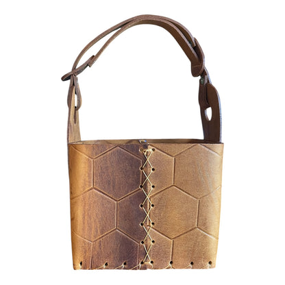 Canasta Matera Color Camel con Correa Ajustable | El Buen Pastor (recomendada)