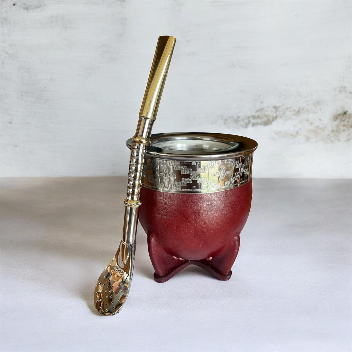 Mate Imperial Acero Inoxidable mas Bombilla de Alpaca El Buen Pastor
