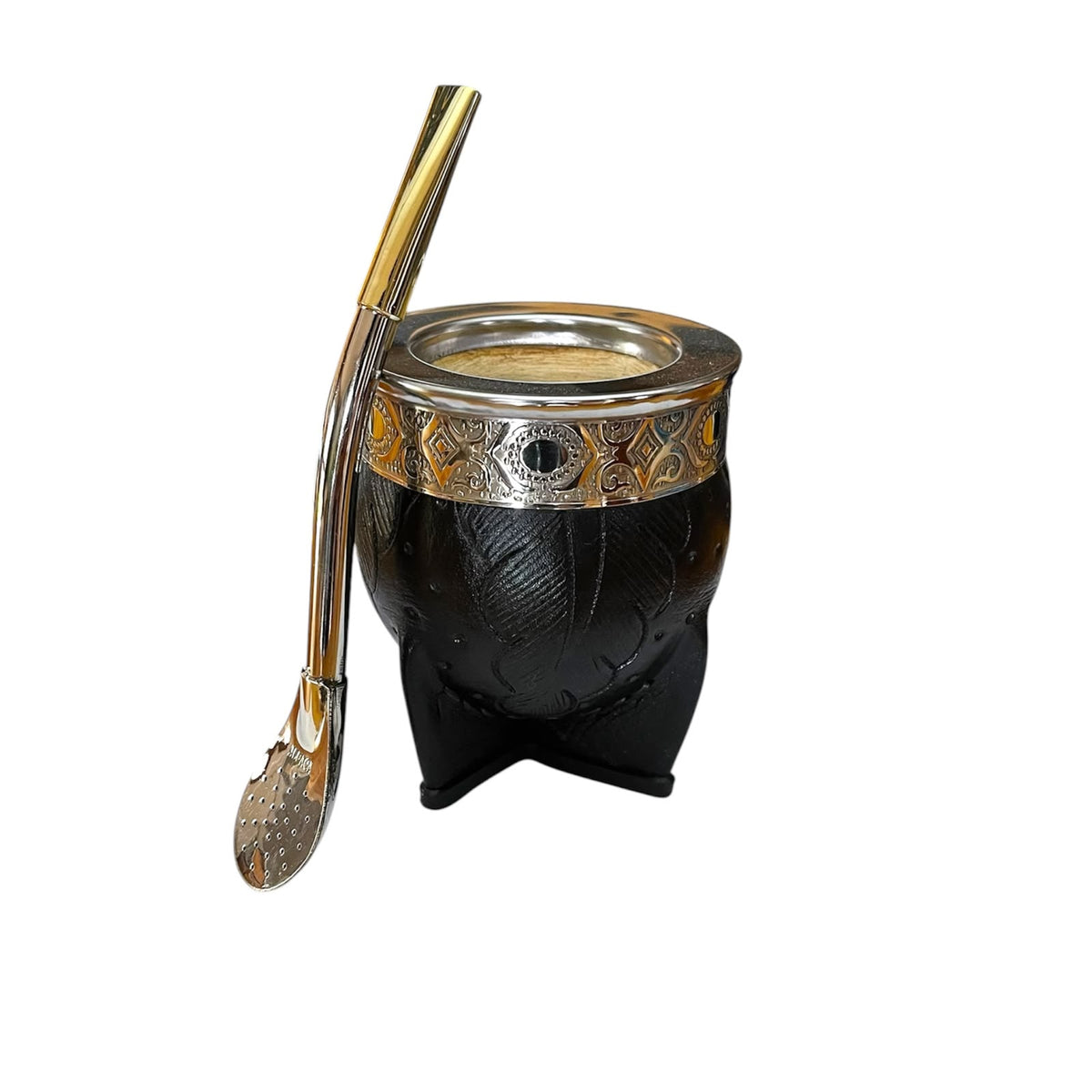 Mate Imperial de Calabaza con Bombilla de Alpaca El Buen Pastor