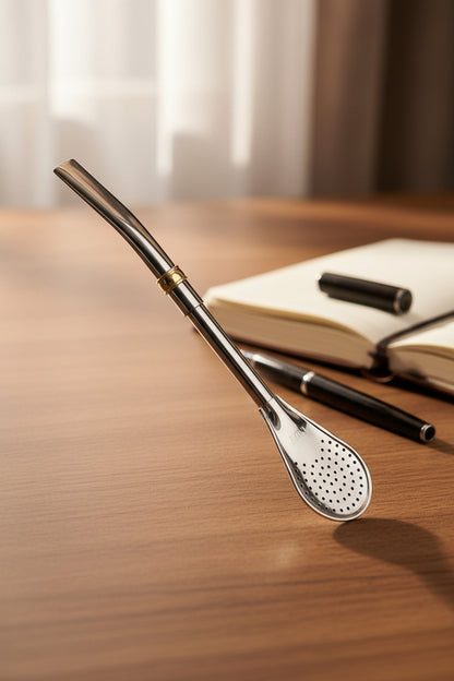 Bombilla Pico Loro Cuchara Ancha Acero Inox El Buen Pastor