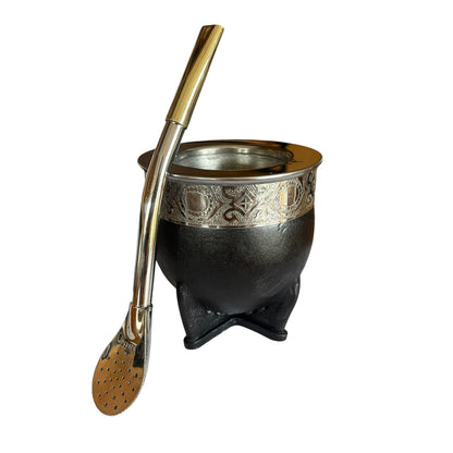 Mate Imperial Acero Inoxidable más Bombilla de Alpaca El Buen Pastor