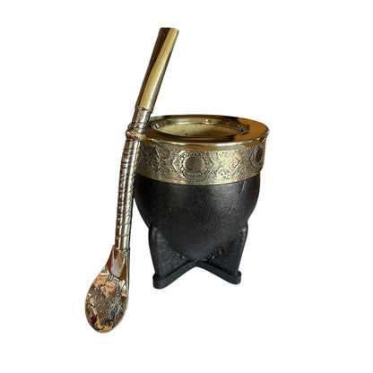Mate Imperial de Calabaza más Bombilla de Alpaca El Buen