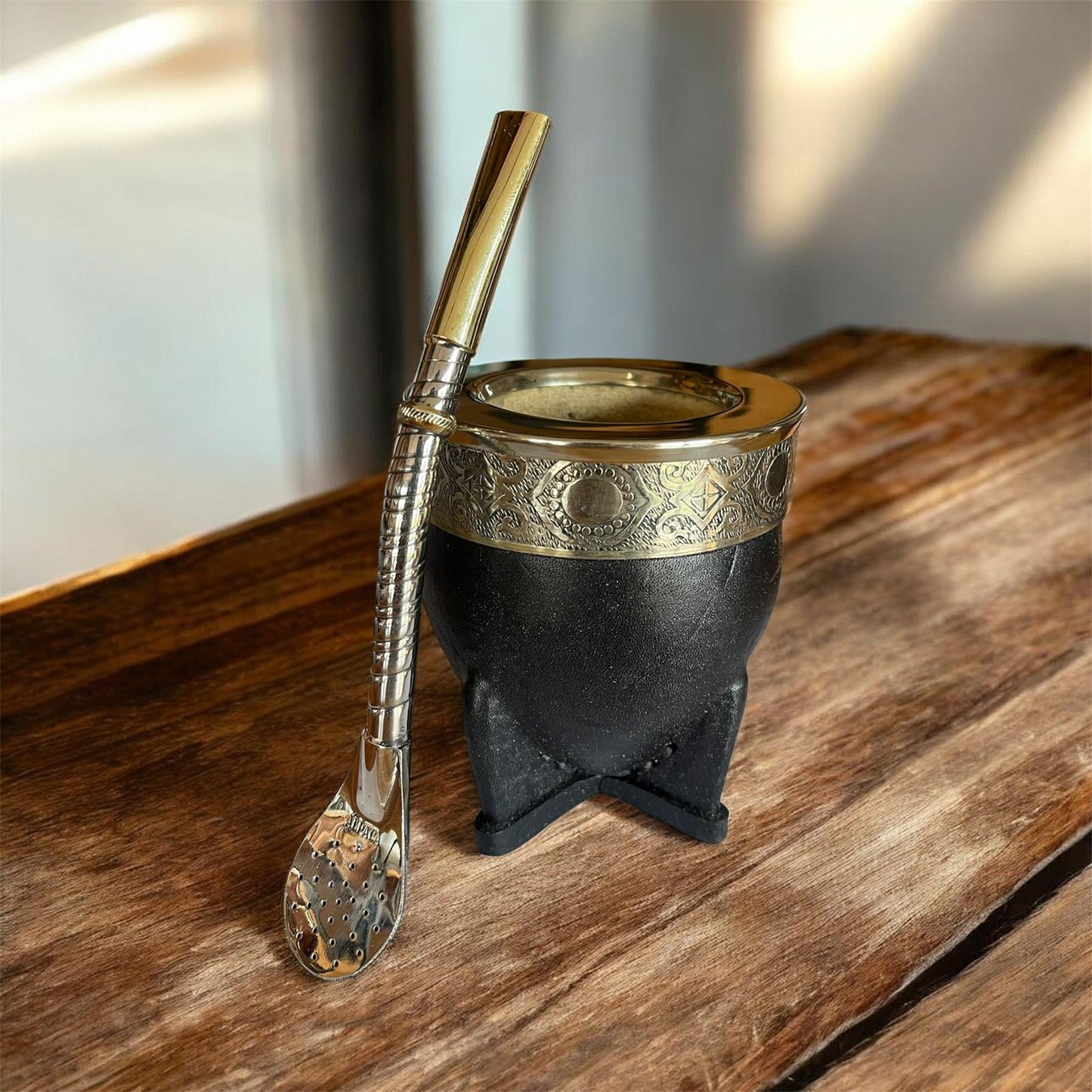 Mate Imperial de Calabaza más Bombilla de Alpaca El Buen