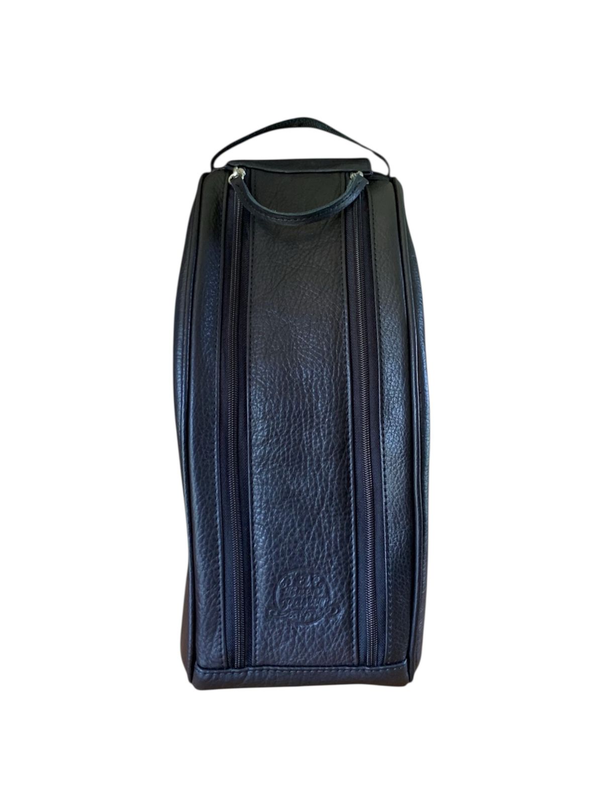 Bolso Matero de Cuero Negro El Buen Pastor