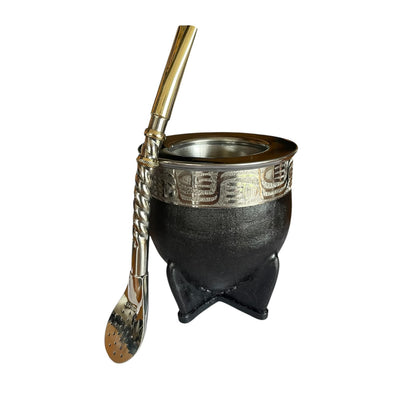Mate Imperial Acero Inoxidable más Bombilla de Alpaca El Buen Pastor
